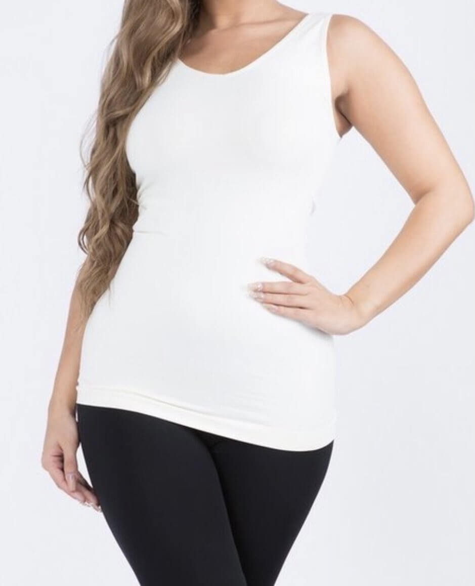 Reversible Tank: Reversible v-neck tank - MomQueenBoutique