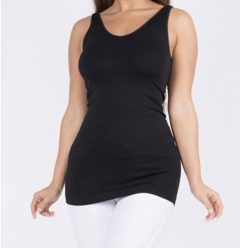 Reversible Tank: Reversible v-neck tank - MomQueenBoutique