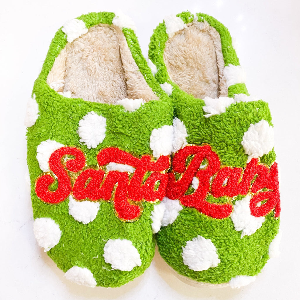 Santa Baby Slippers - MomQueenBoutique