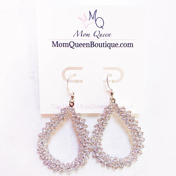 #SilverSparkler Earrings - MomQueenBoutique