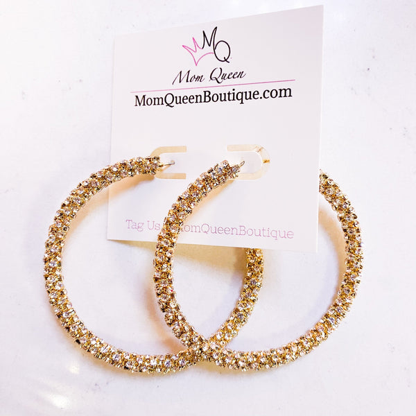 #SparkleHoop Earrings - MomQueenBoutique