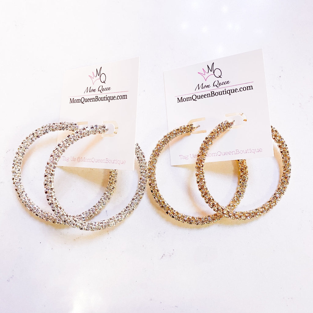 #SparkleHoop Earrings - MomQueenBoutique