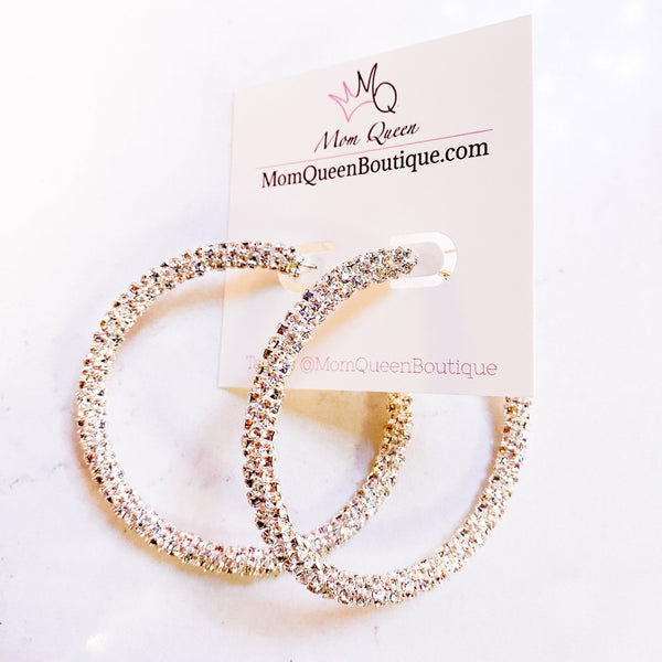 #SparkleHoop Earrings - MomQueenBoutique