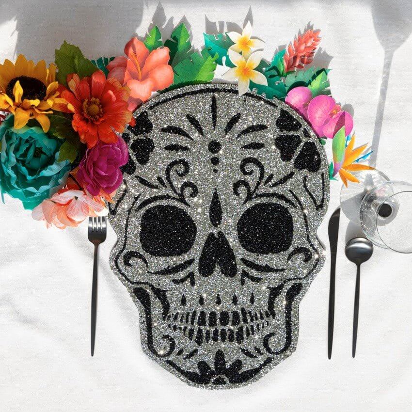 Sparkles Sugar Skull Placement - MomQueenBoutique