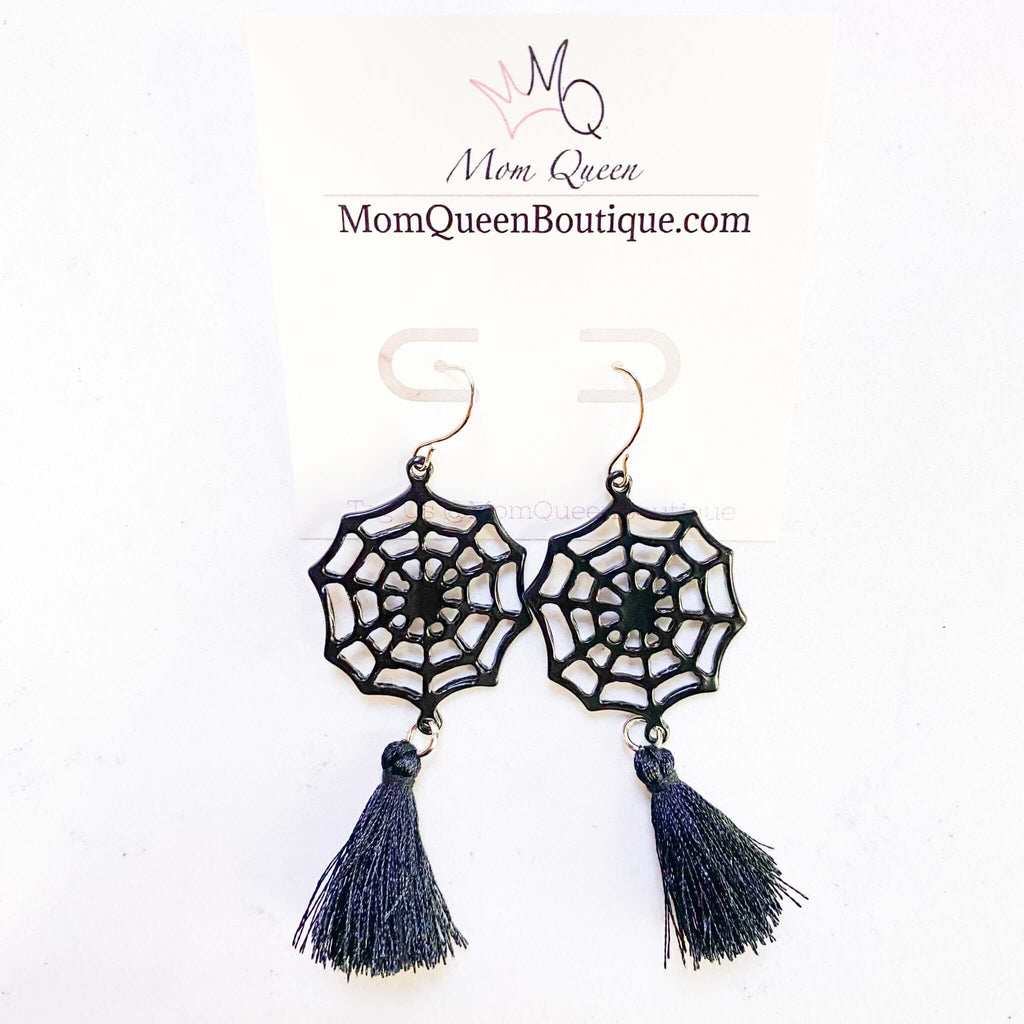 #SpideyWeb Earrings - MomQueenBoutique
