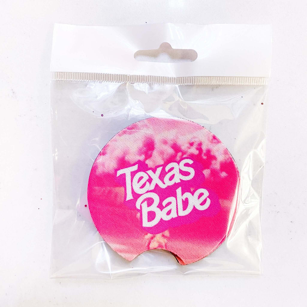 Texas Babe Car Coasters - MomQueenBoutique