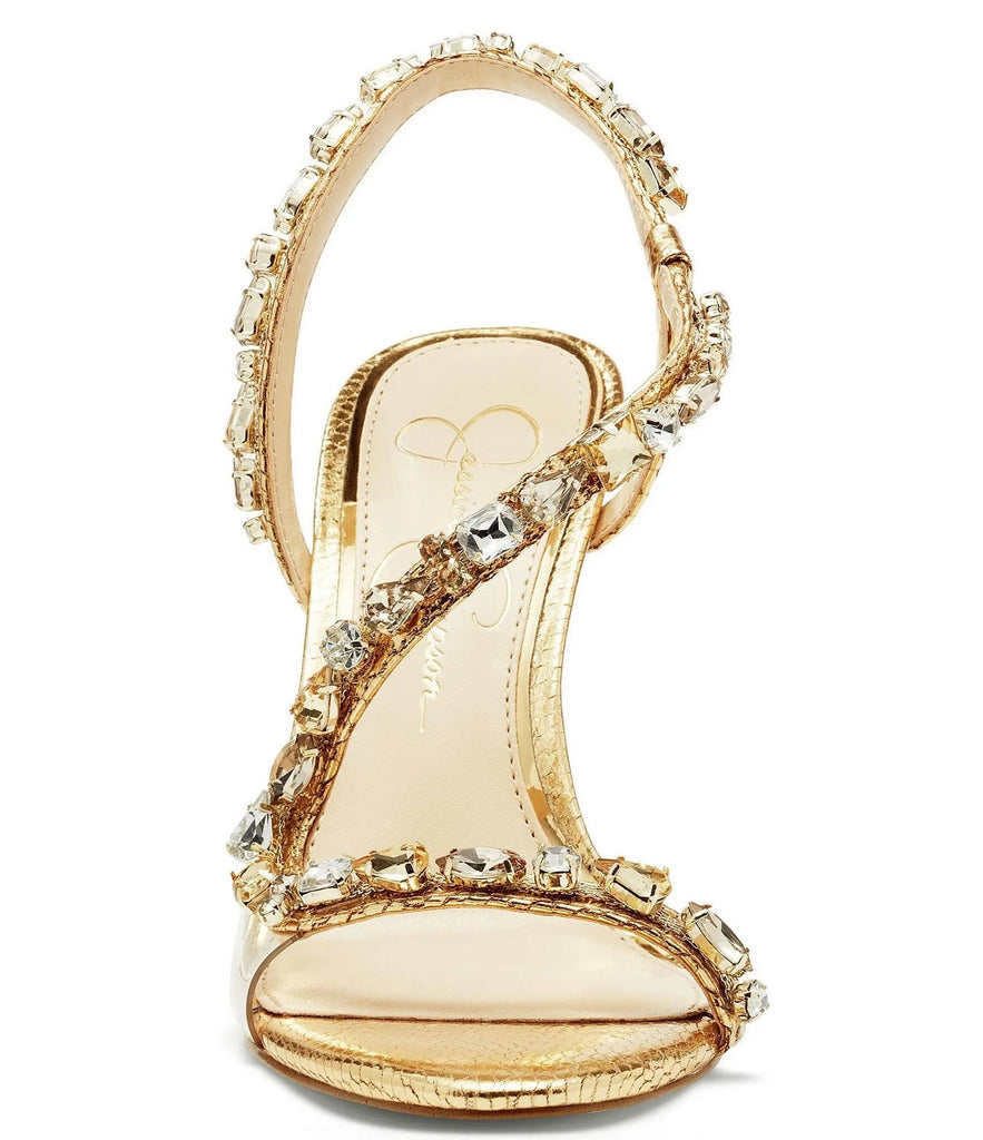 Evy Rose Gold Embellished Block Heeled Sandals - High Heels -  PrettylittleThing | Heels, Prom heels, Block heels sandal