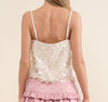 The Alex Top: Cream Sequin Embellished Top - MomQueenBoutique