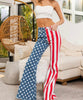 The American Babe Jeans: American Flag Print Bell Bottoms - MomQueenBoutique