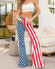 The American Babe Jeans: American Flag Print Bell Bottoms - MomQueenBoutique