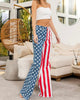 The American Babe Jeans: American Flag Print Bell Bottoms - MomQueenBoutique