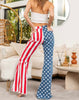 The American Babe Jeans: American Flag Print Bell Bottoms - MomQueenBoutique