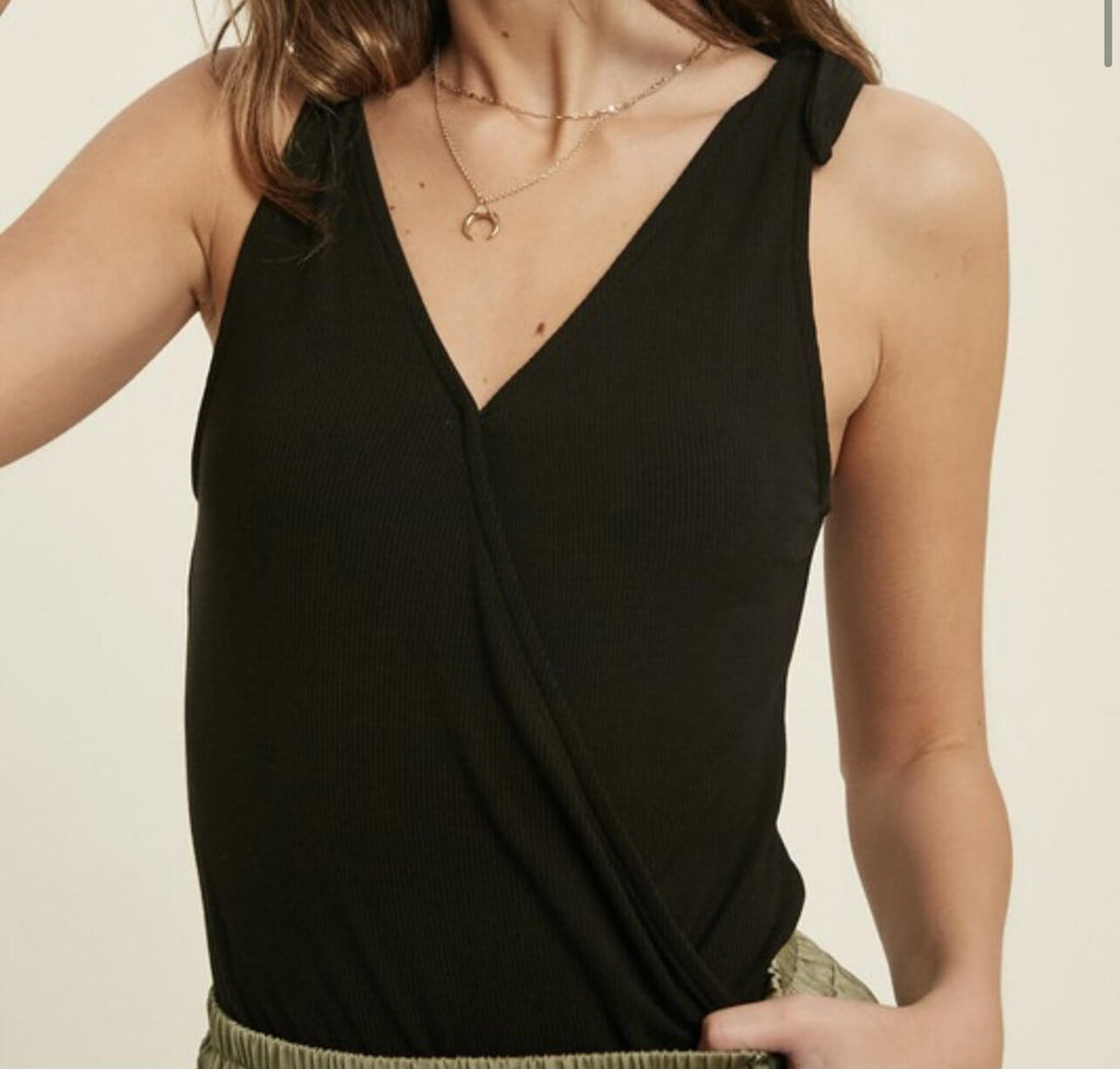 The Anna Bodysuit: Shoulder Tie Bodysuit - MomQueenBoutique
