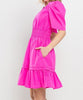 The Apple Dress: Bright Cap Sleeve Ruffle Dress - MomQueenBoutique