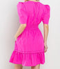 The Apple Dress: Bright Cap Sleeve Ruffle Dress - MomQueenBoutique