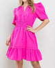 The Apple Dress: Bright Cap Sleeve Ruffle Dress - MomQueenBoutique