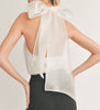 The Ashley Bodysuit: Organza Bow Tie Back Bodysuit - MomQueenBoutique