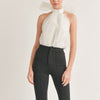 The Ashley Bodysuit: Organza Bow Tie Back Bodysuit - MomQueenBoutique