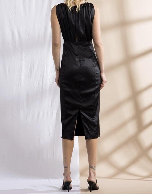 The Audrey Dress: Sleeveless Midi Pencil Dress - MomQueenBoutique