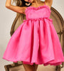 The Barbie Dress: Ruffled Edge Sweet Heart Neck Sleeveless Tulle Mini Dress - MomQueenBoutique