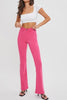 The Barbie Jeans: Mid Rise Pink Flare Jeans - MomQueenBoutique