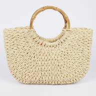 The Beach Vacation Bag: Wicker Purse - MomQueenBoutique