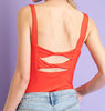 The Bella Bodysuit: Open Back Tank Top Bodysuit - MomQueenBoutique