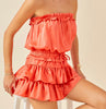 The Bethany Romper: Strapless Ruffled Romper - MomQueenBoutique