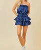 The Bethany Romper: Strapless Ruffled Romper - MomQueenBoutique