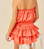 The Bethany Romper: Strapless Ruffled Romper - MomQueenBoutique