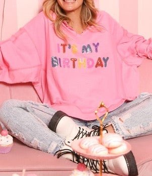 The Birthday Babe Sweatshirt: It's My Birthday Sequins Sweater - MomQueenBoutique