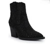 The Blair Boots: Black Rhinestone Sequins Booties - MomQueenBoutique