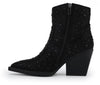 The Blair Boots: Black Rhinestone Sequins Booties - MomQueenBoutique