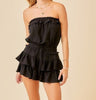 The Blaire Romper: Strapless Ruffled Romper - MomQueenBoutique