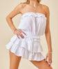 The Blaire Romper: Strapless Ruffled Romper - MomQueenBoutique