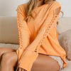 The Brandy Top: Terry Twisted Cut Out Sleeve Top With Thumbholes - MomQueenBoutique