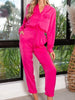 The Brenna Jumpsuit: Lightweight Long Sleeve Silk Jumpsuit - MomQueenBoutique