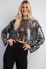 The Brighton Top: Long Sleeve Sequin Top - MomQueenBoutique