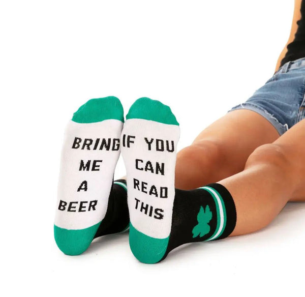The Bring Me My Beer Socks: Womens St. Patty’s Socks - MomQueenBoutique
