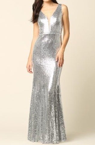 The Brooklyn Gown: Long Formal Sequin Gown - MomQueenBoutique