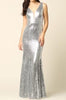 The Brooklyn Gown: Long Formal Sequin Gown - MomQueenBoutique