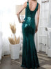 The Brooklyn Gown: Long Formal Sequin Gown - MomQueenBoutique