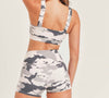 The Camo Yoga Bra: Pink Camo Sports Bra - MomQueenBoutique