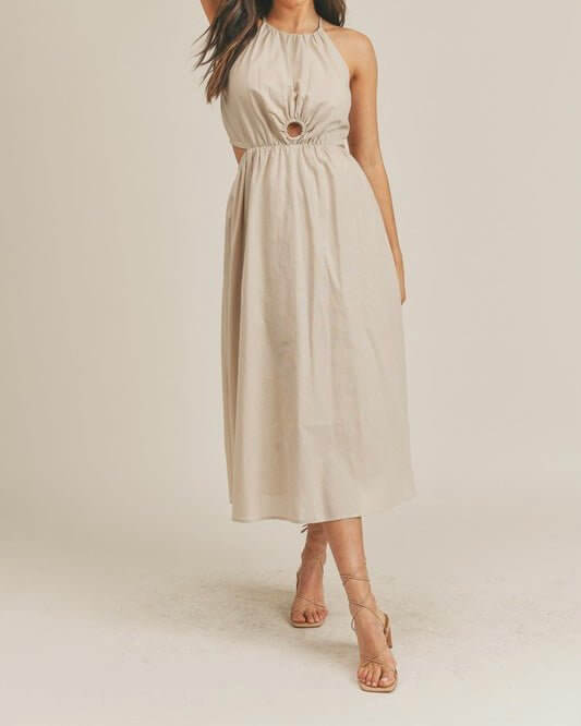 The Carly Dress: Cut Out Midi Dress - MomQueenBoutique