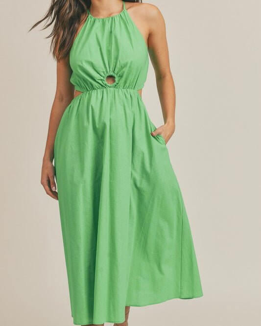 The Carly Dress: Cut Out Midi Dress - MomQueenBoutique