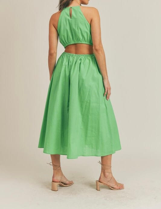 The Carly Dress: Cut Out Midi Dress - MomQueenBoutique