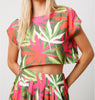 The Catherine Set: Tropical Print Skirt Set - MomQueenBoutique