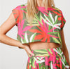 The Catherine Set: Tropical Print Skirt Set - MomQueenBoutique