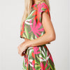 The Catherine Set: Tropical Print Skirt Set - MomQueenBoutique