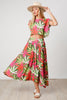 The Catherine Set: Tropical Print Skirt Set - MomQueenBoutique